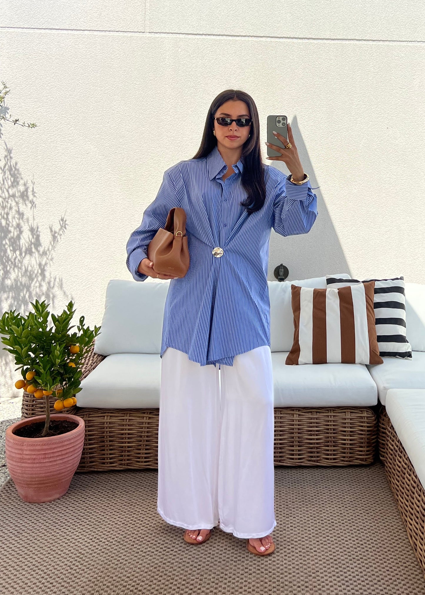 CHEMISE OVERSIZE RAYURE