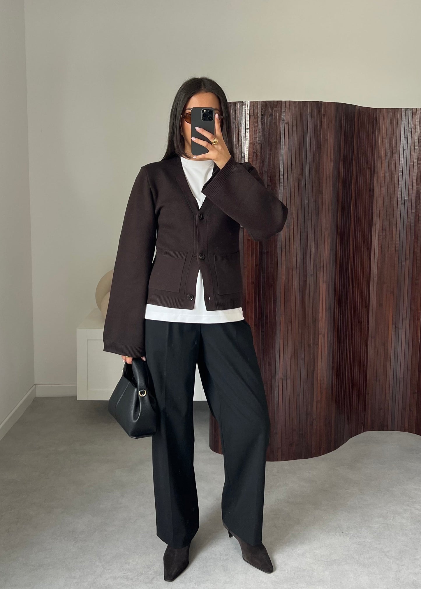 CARDIGAN CINTRÉ CHOCO