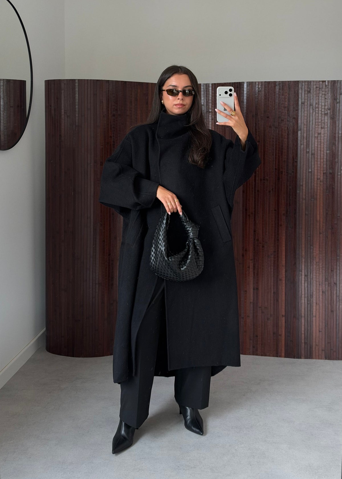 MANTEAU PREMIUM LAINE NOIR