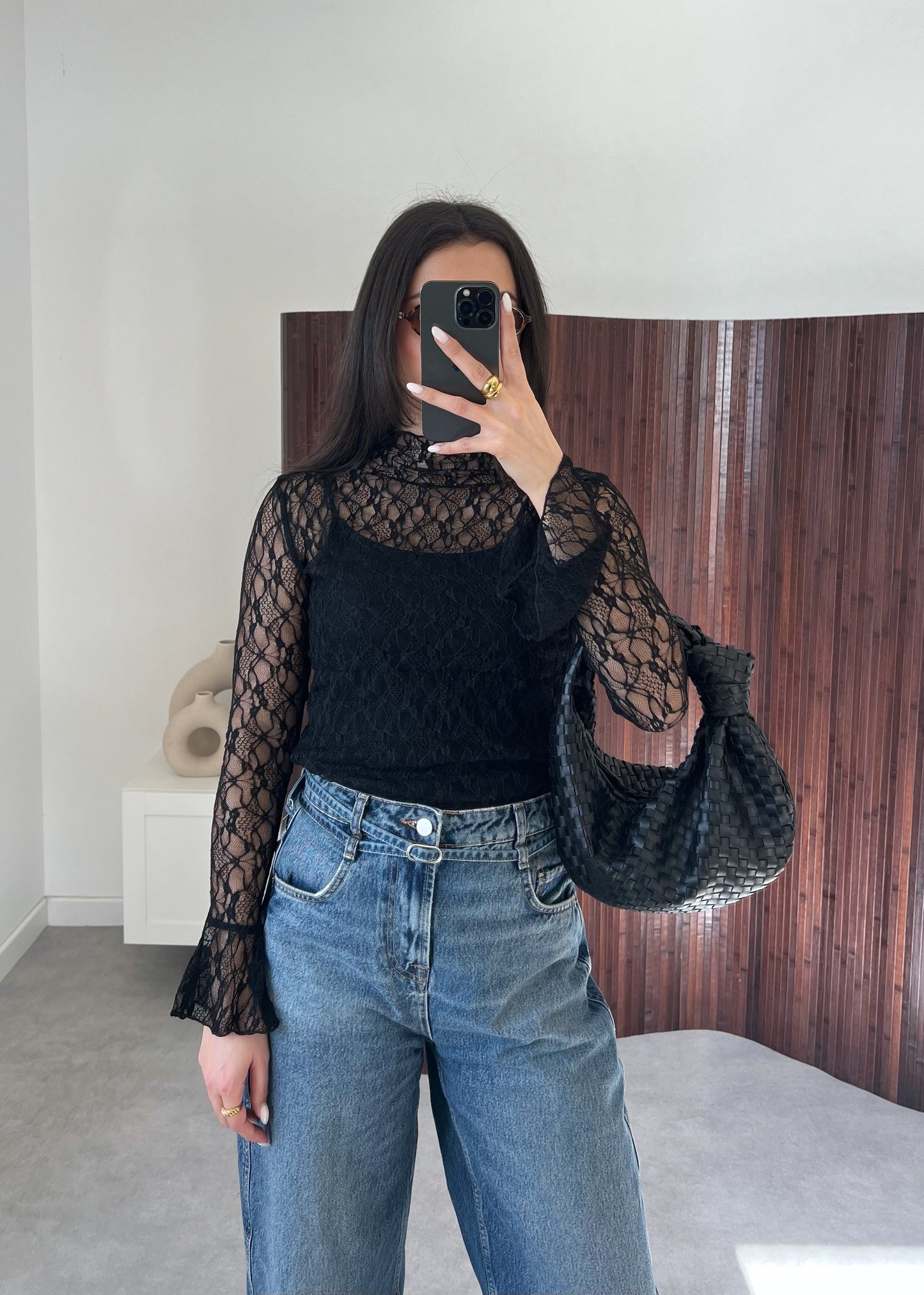 TOP DENTELLE NOIR