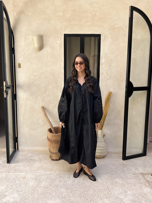 BLACK LUNA DRESS