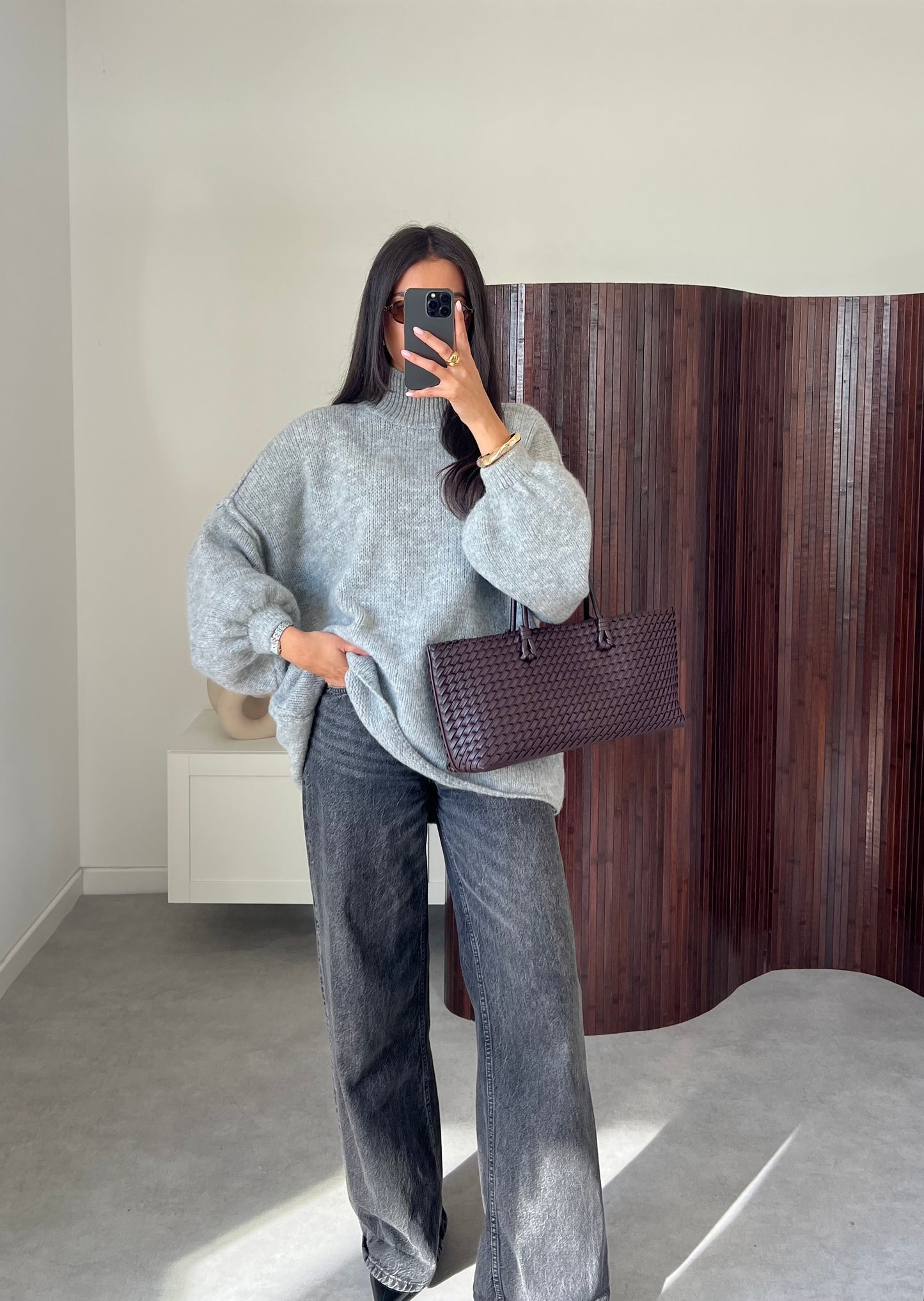 PULL COUTURE GRIS CLAIR