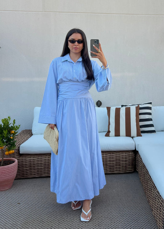 ROBE À NOUER RAYURE