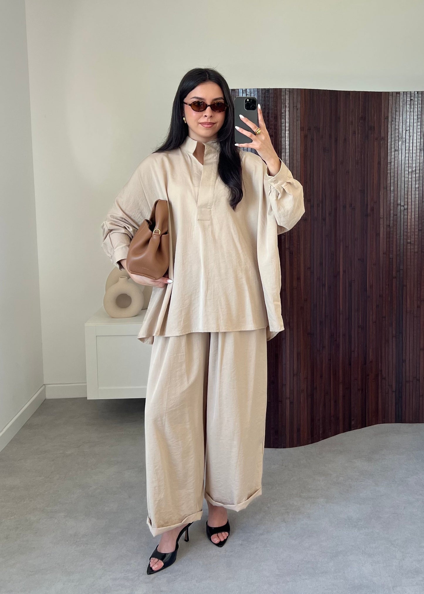 PRECOMMANDE !ENSEMBLE MAY BEIGE