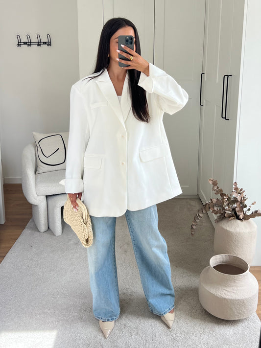 BLAZER OVERSIZE BLANC