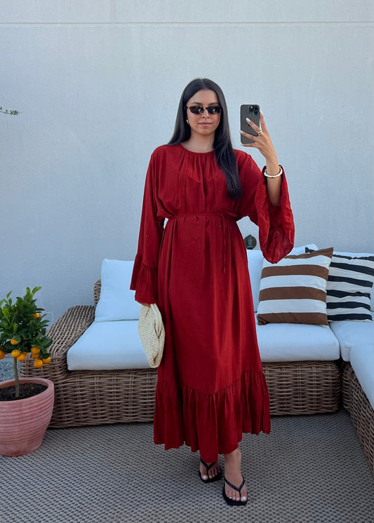 ROBE FLUIDE BRIQUE