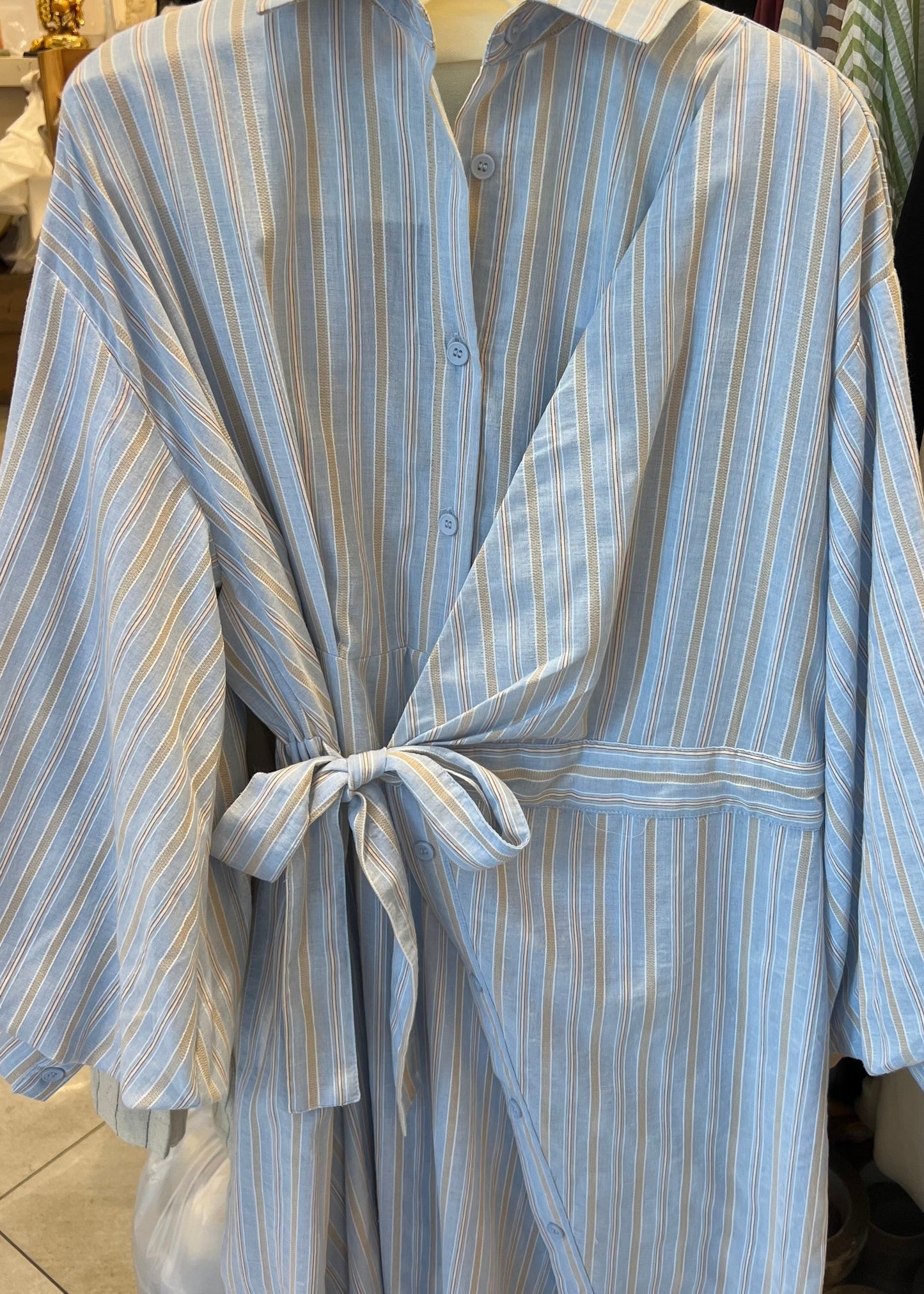ROBE RAYURES BLEUES
