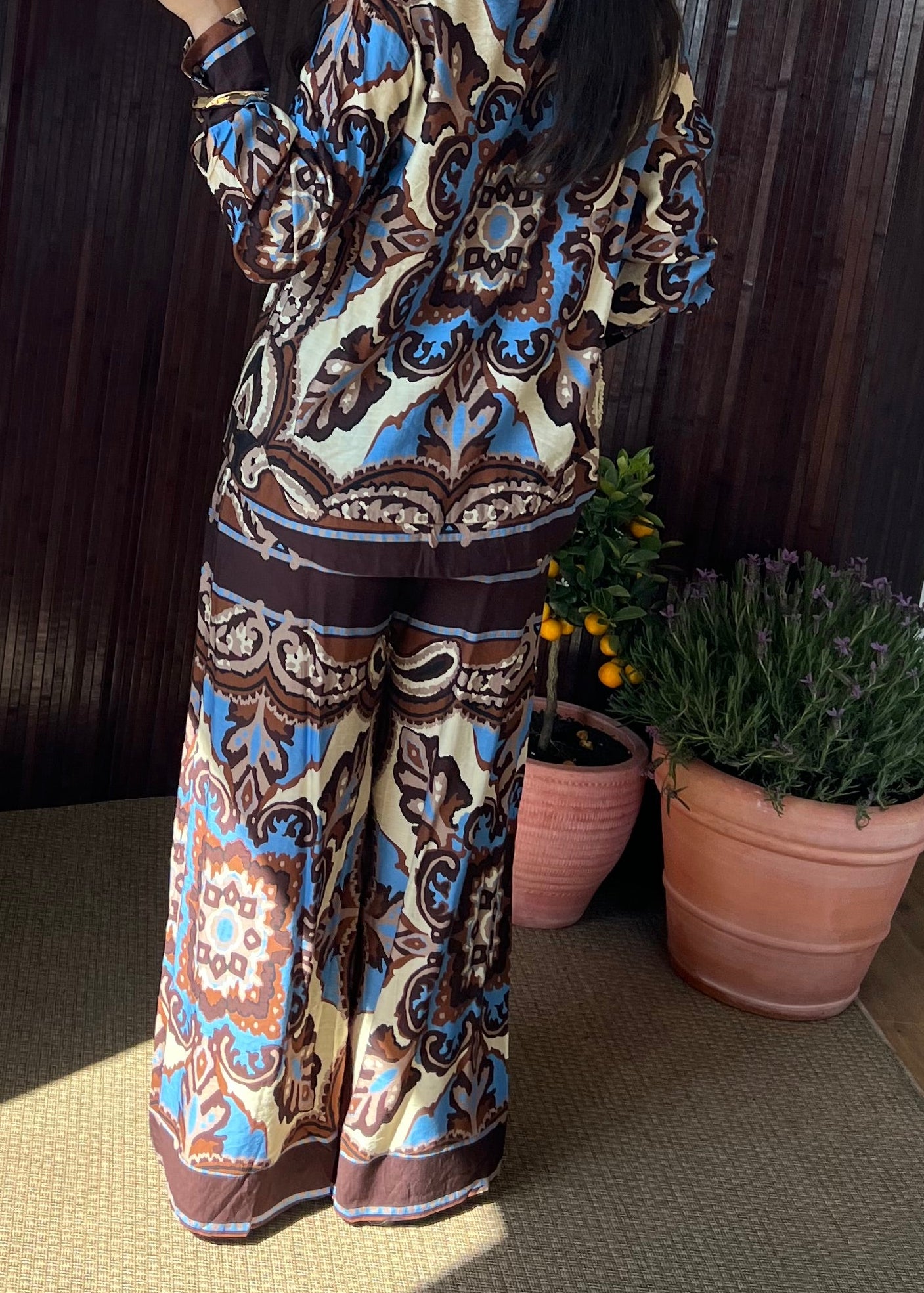 ENSEMBLE MOTIF MARRON
