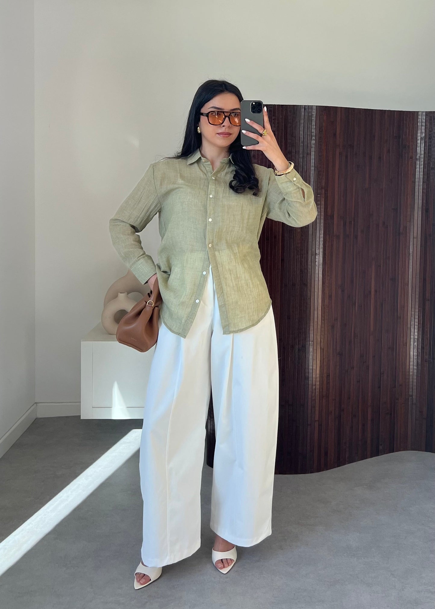 PANTALON BALLON BLANC