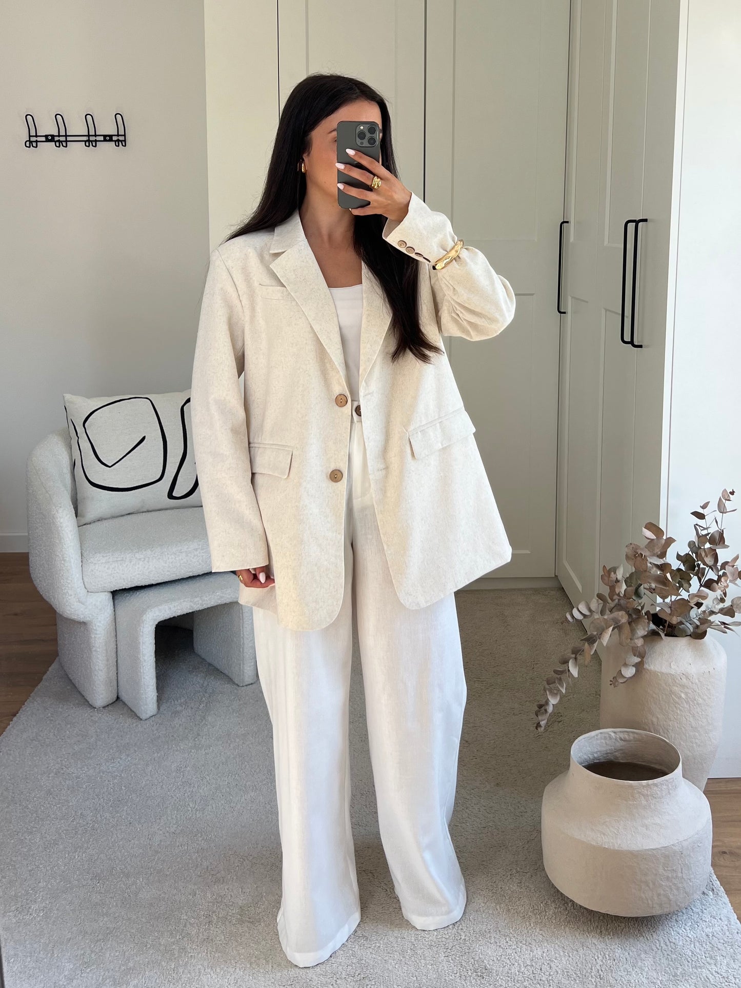 BLAZER LIN BEIGE