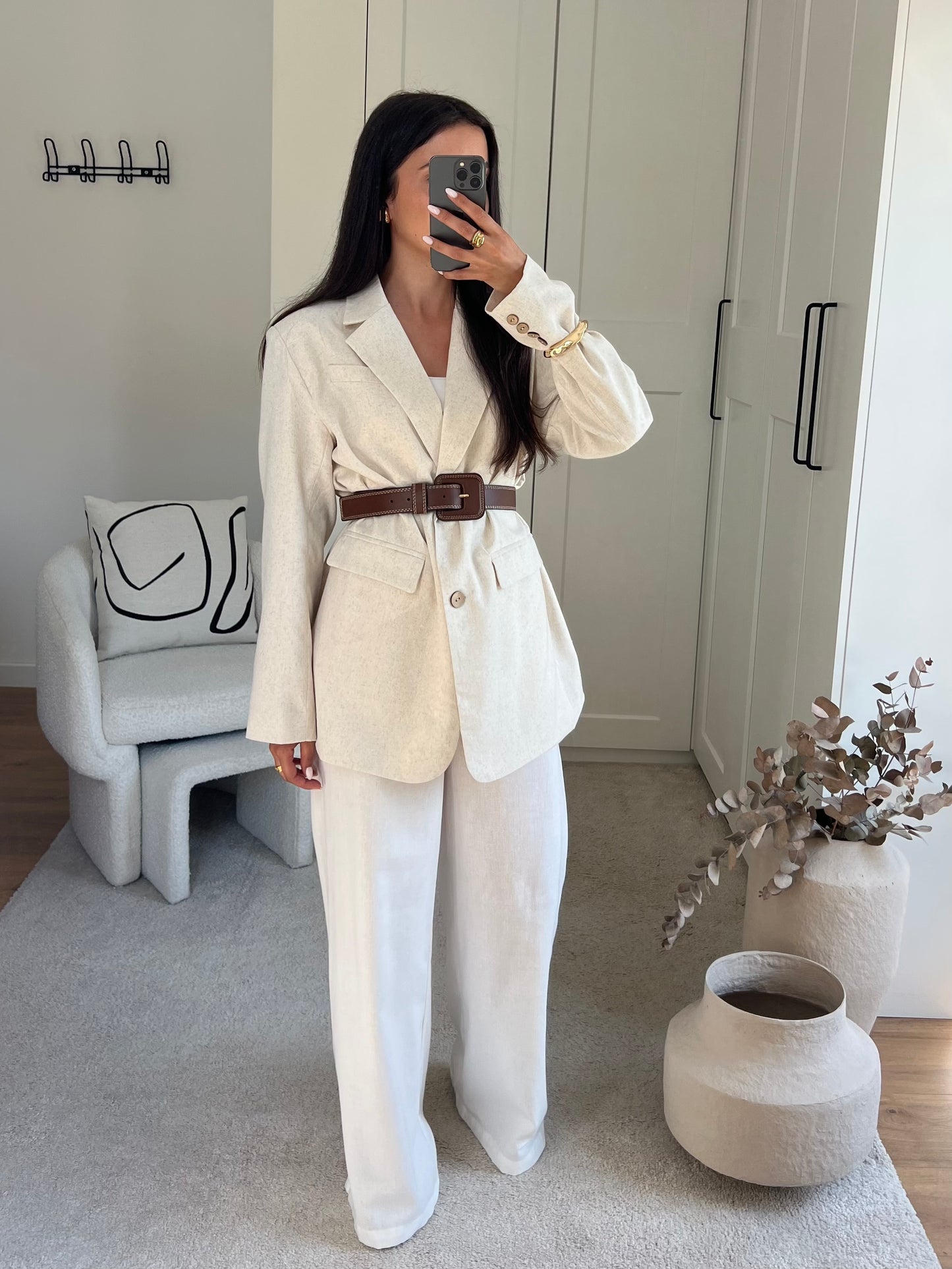 BLAZER LIN BEIGE