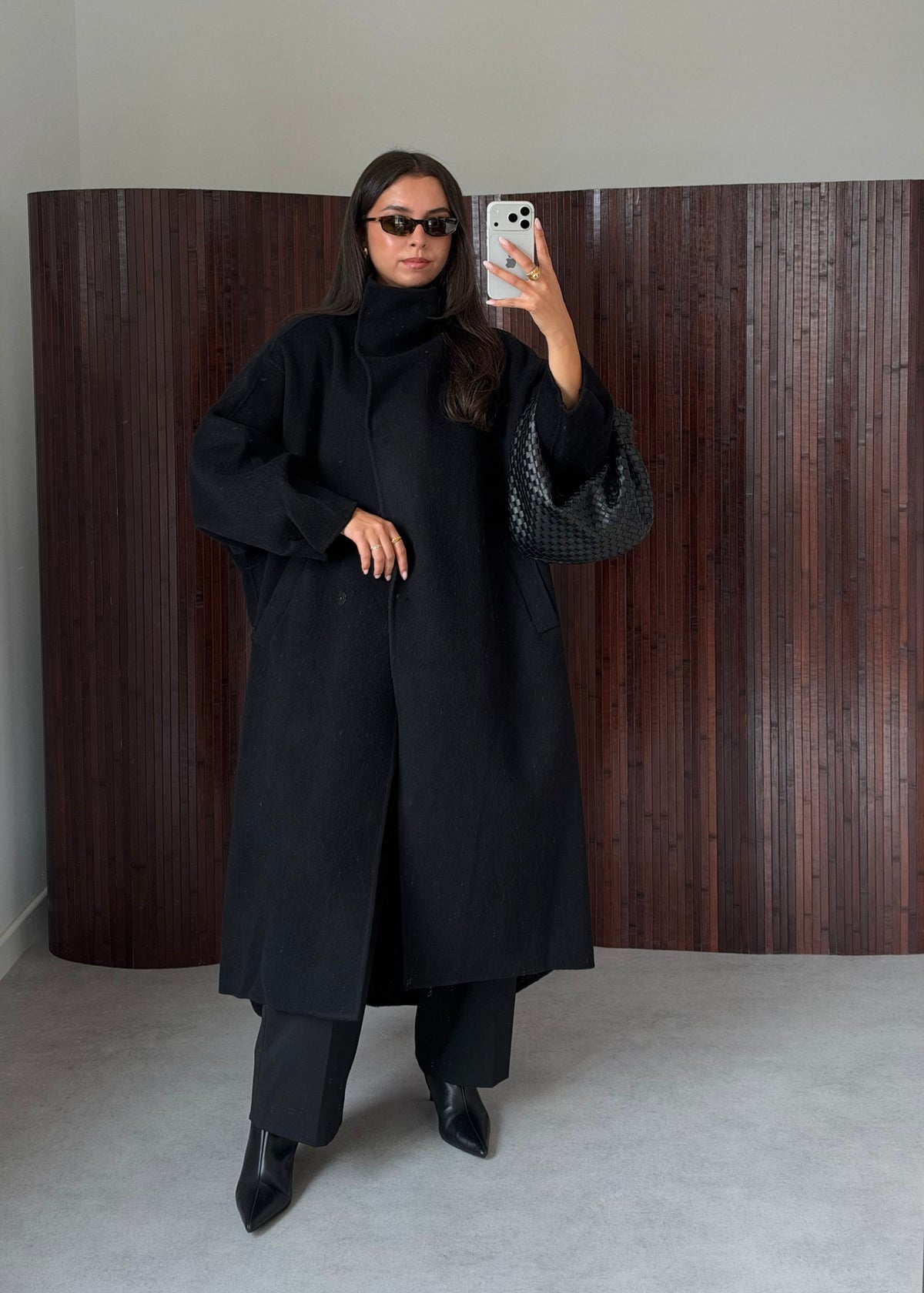 MANTEAU PREMIUM LAINE NOIR