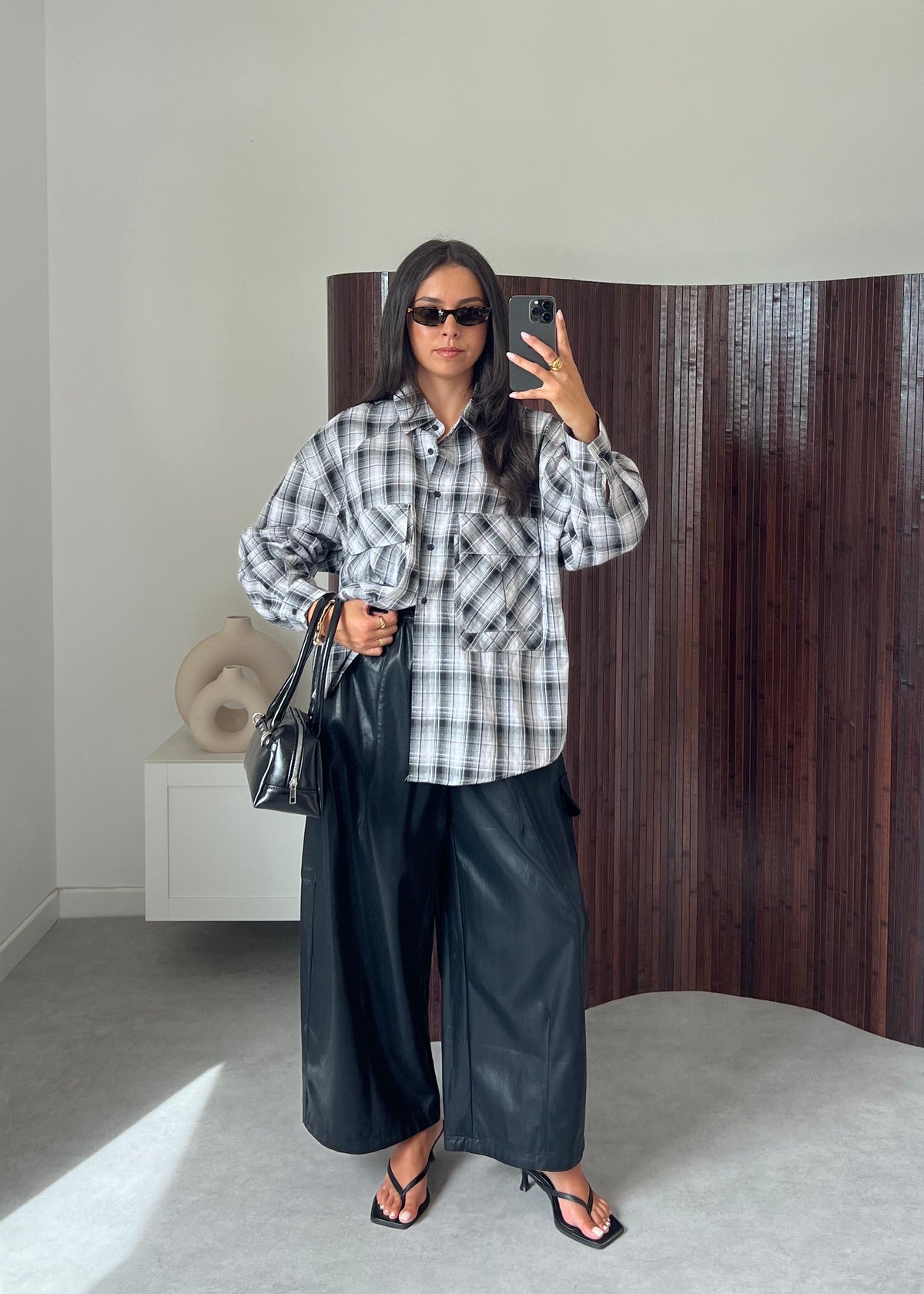 CHEMISE CARREAUX NOIRE