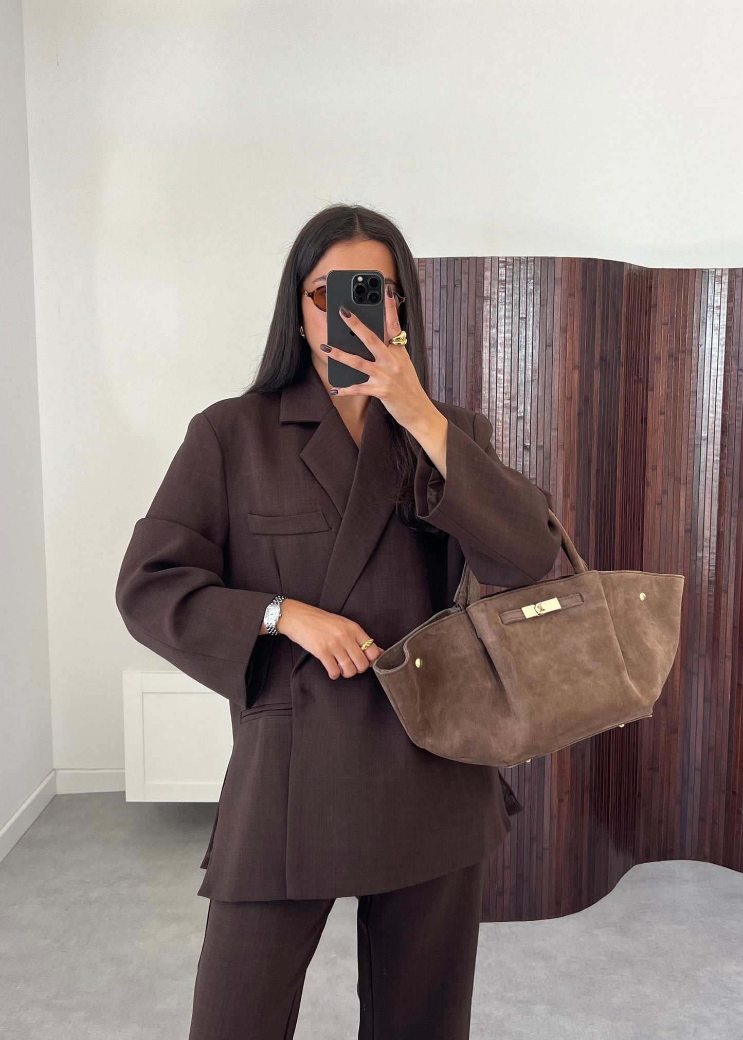 ENSEMBLE BLAZER MARRON