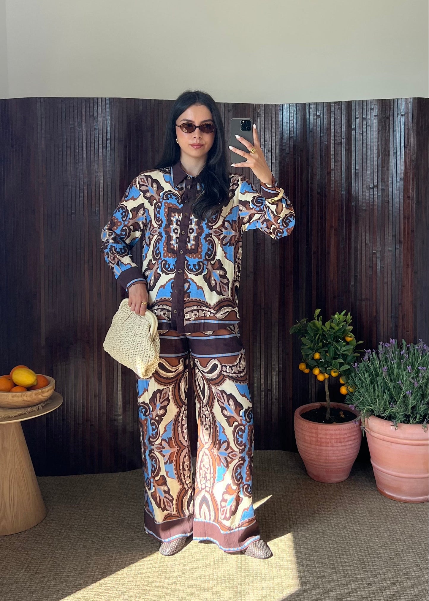 ENSEMBLE MOTIF MARRON