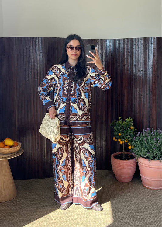 ENSEMBLE MOTIF MARRON