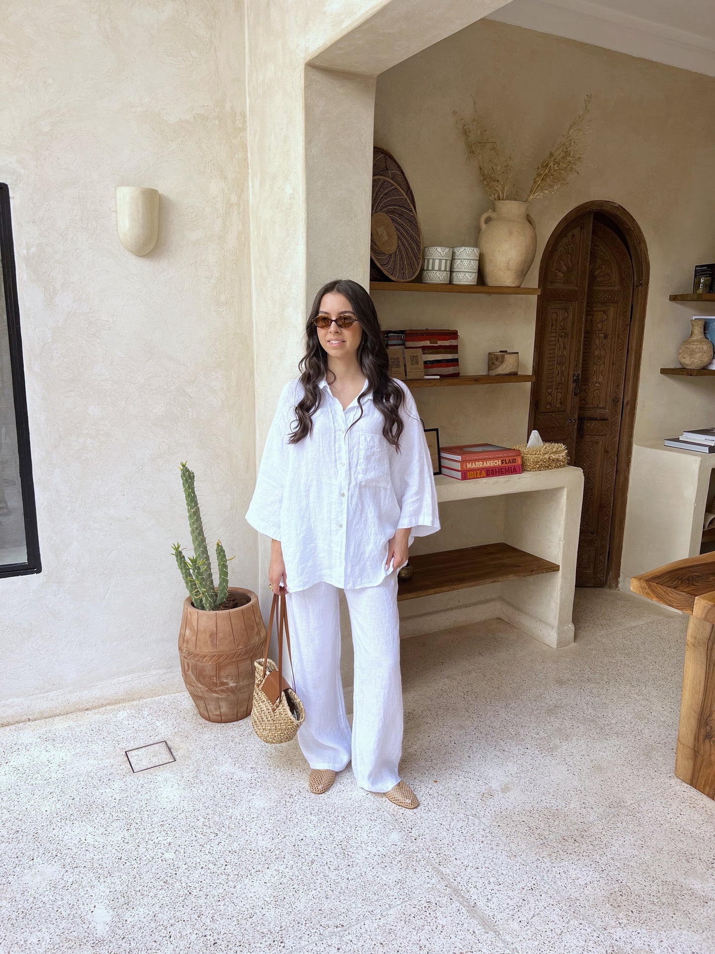 ENSEMBLE SUPERIEUR LIN BLANC
