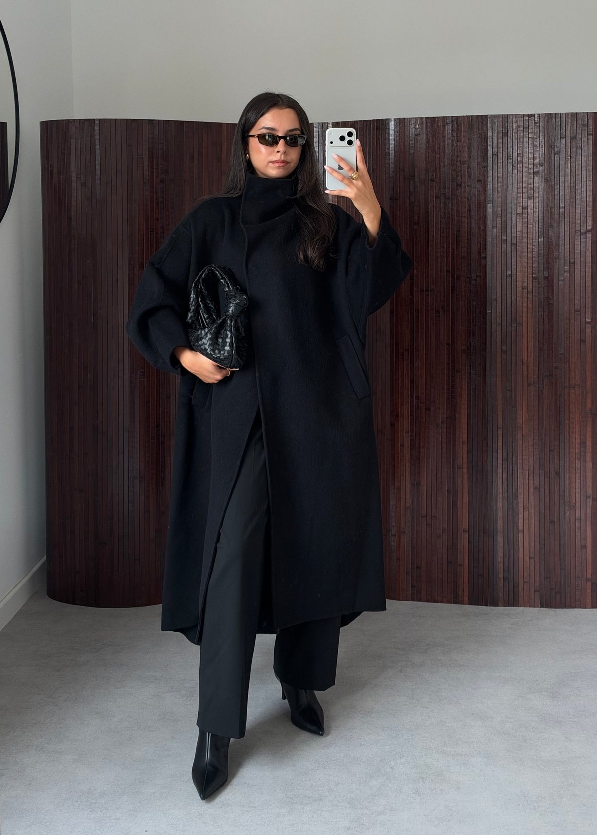 MANTEAU PREMIUM LAINE NOIR