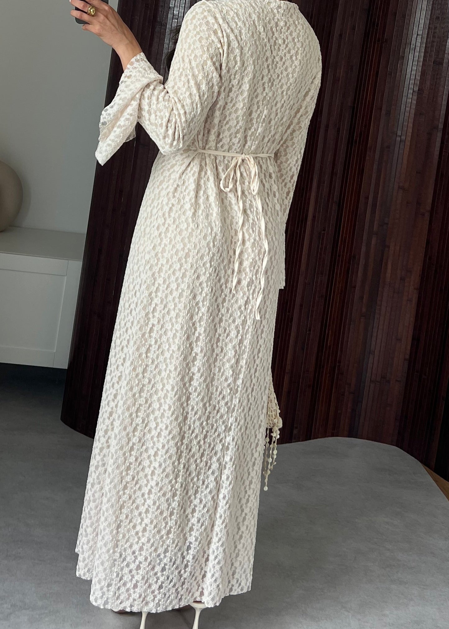 ROBE DENTELLE ÉCRU