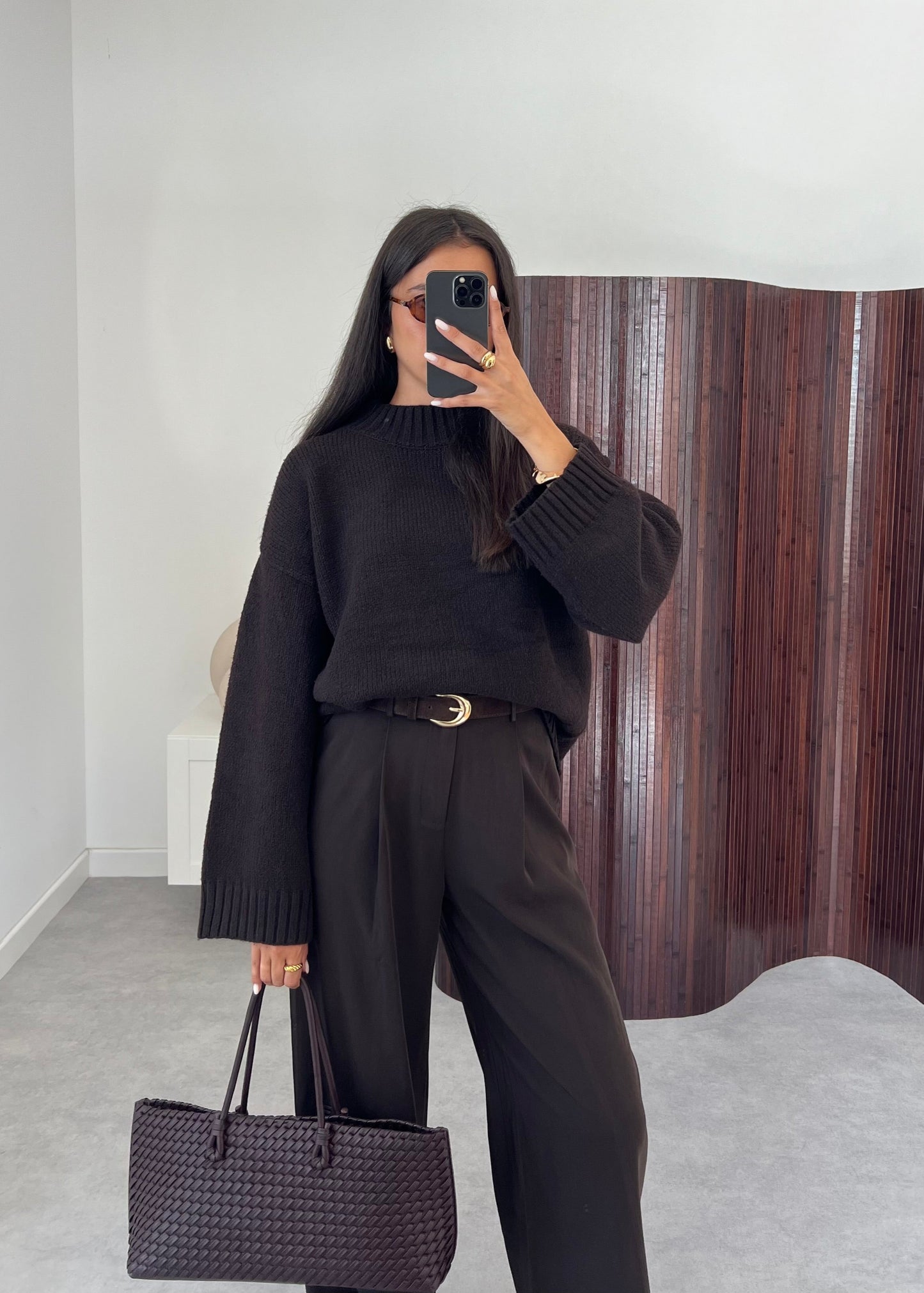 PULL COL MONTANT CHOCO