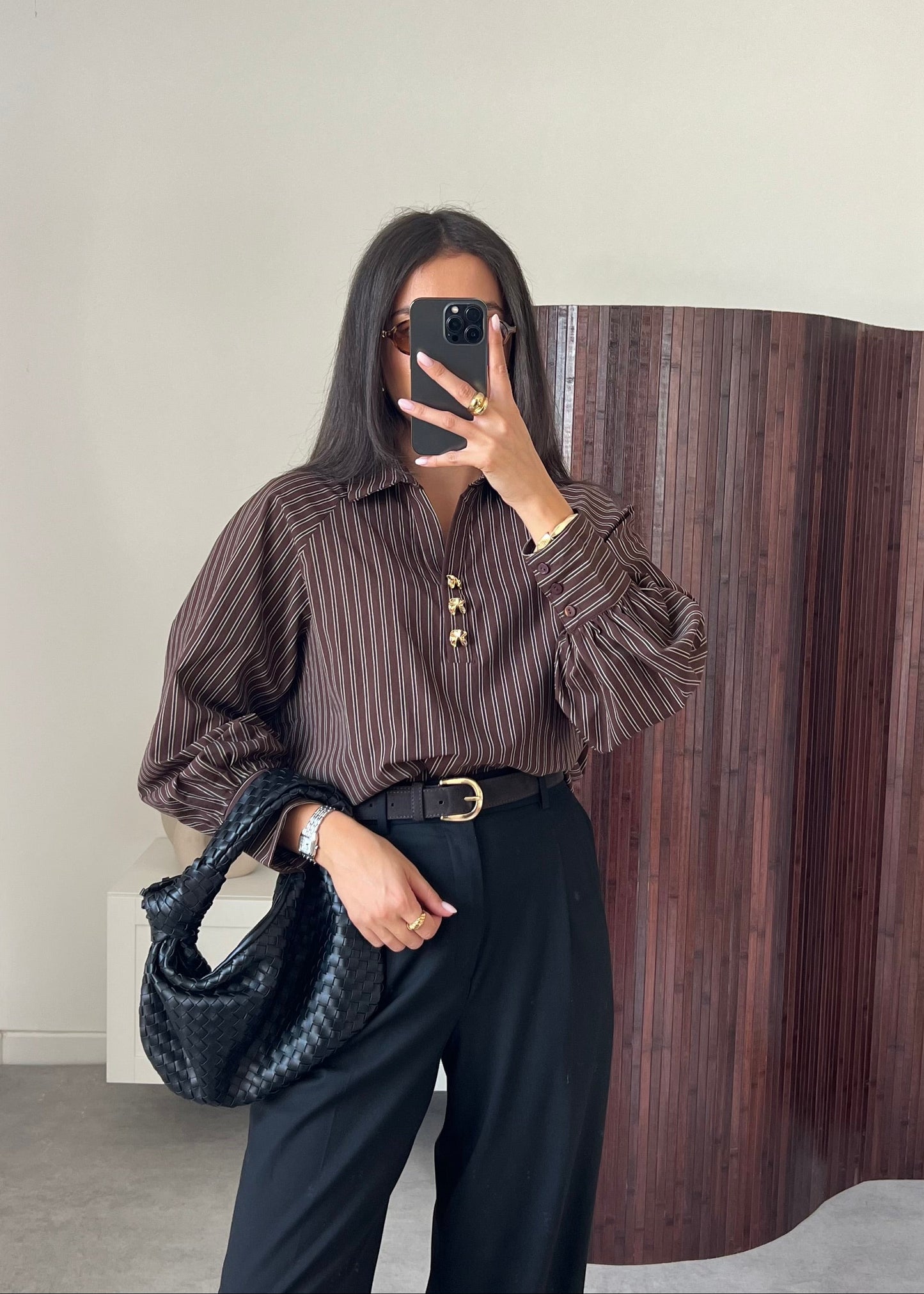 CHEMISE CHOCO RAYURE