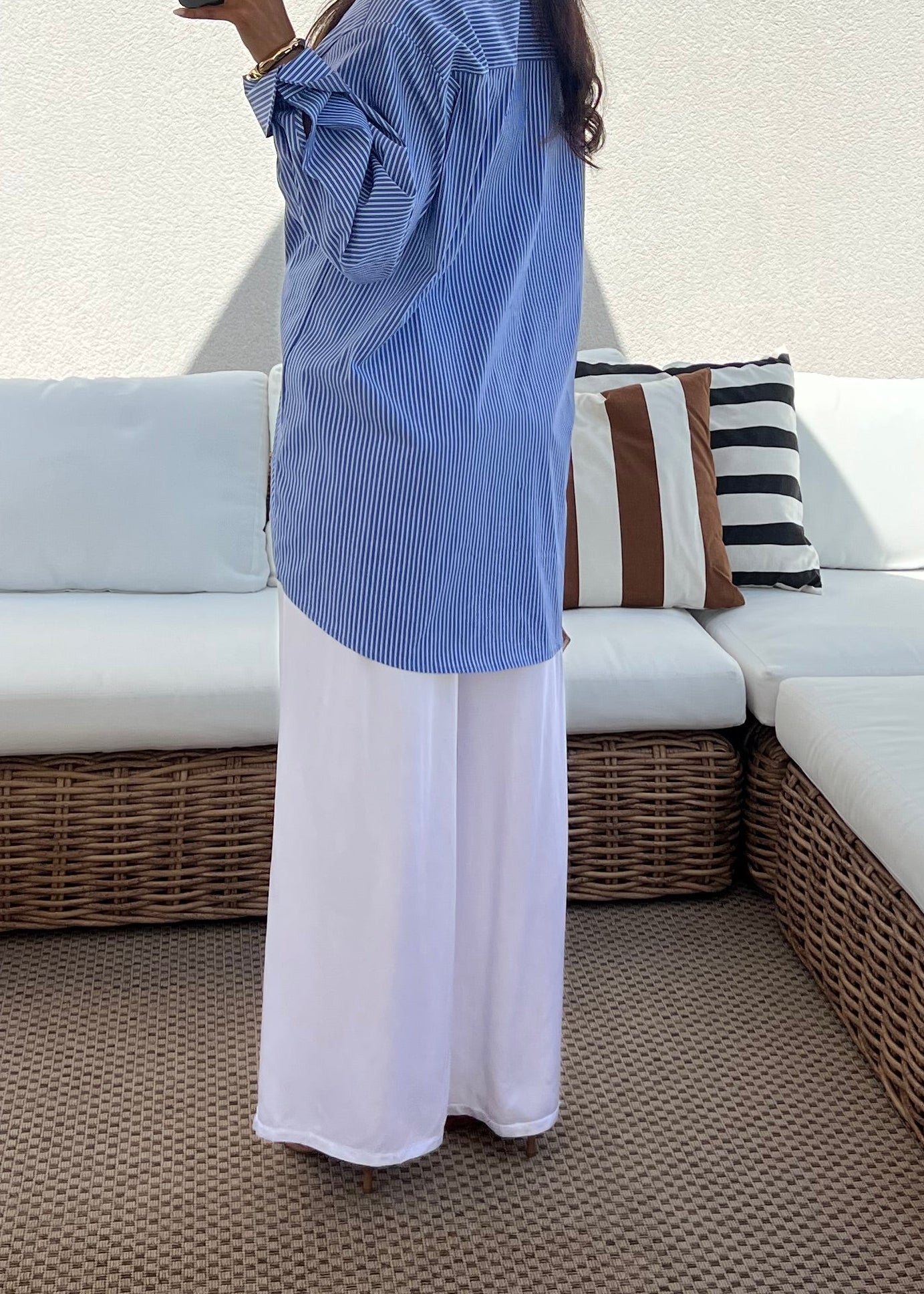 CHEMISE OVERSIZE RAYURE