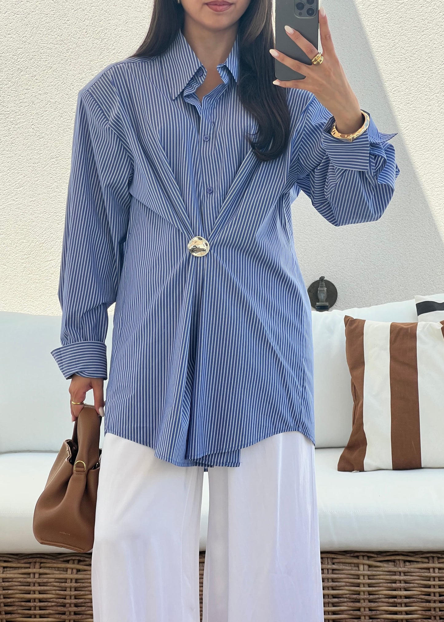 CHEMISE OVERSIZE RAYURE