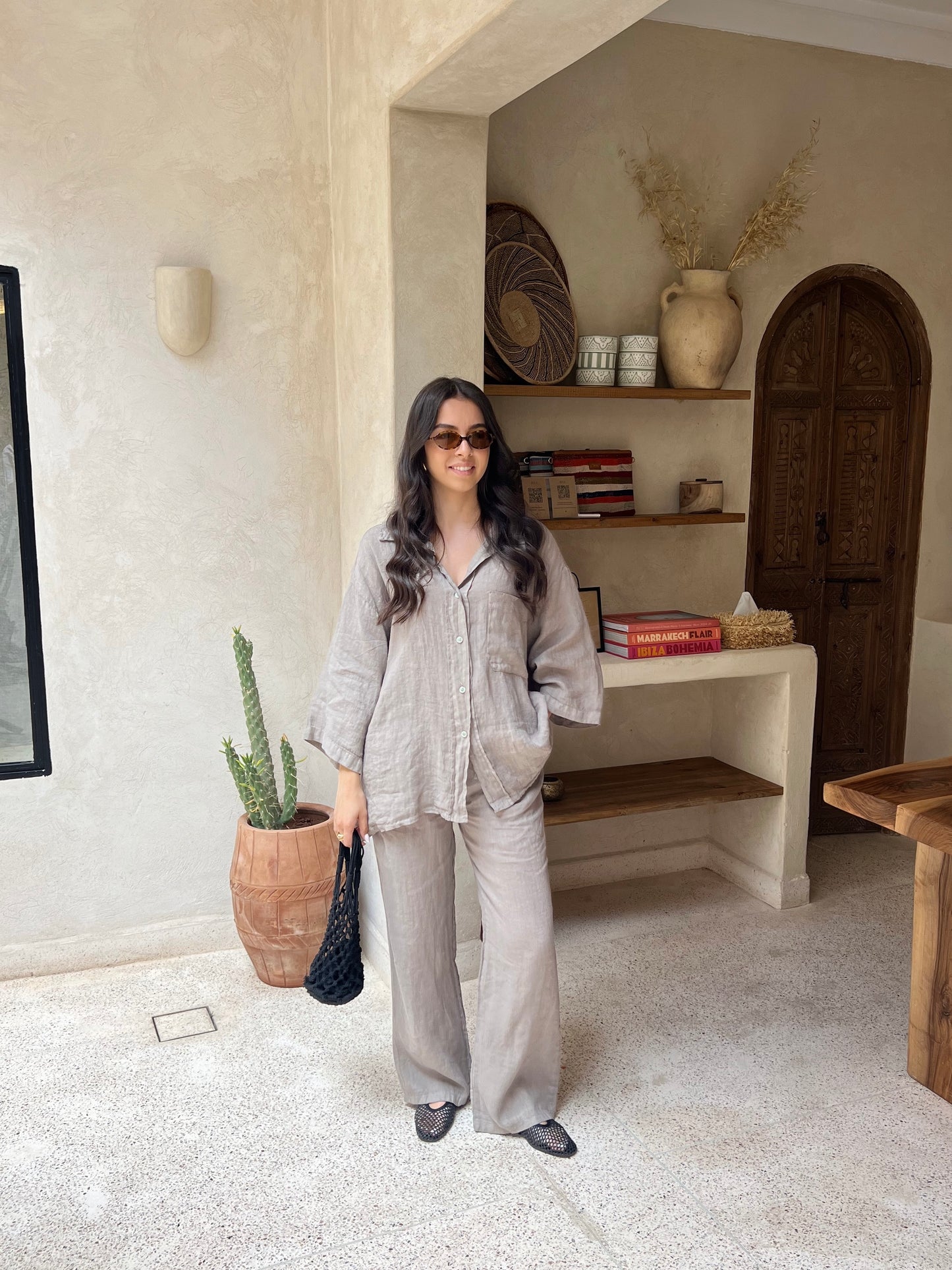 ENSEMBLE SUPERIEUR LIN TAUPE