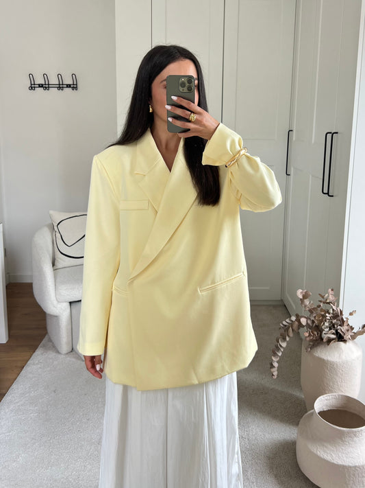 BLAZER CROISÉ JAUNE