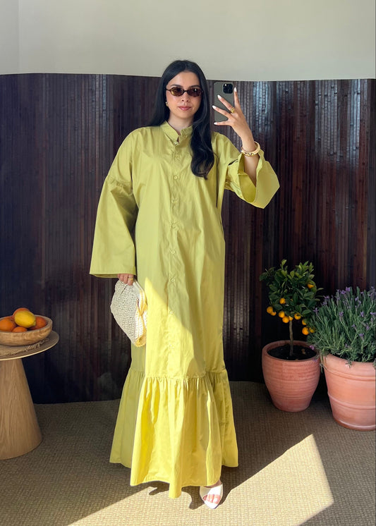 ROBE LONGUE OLIVE