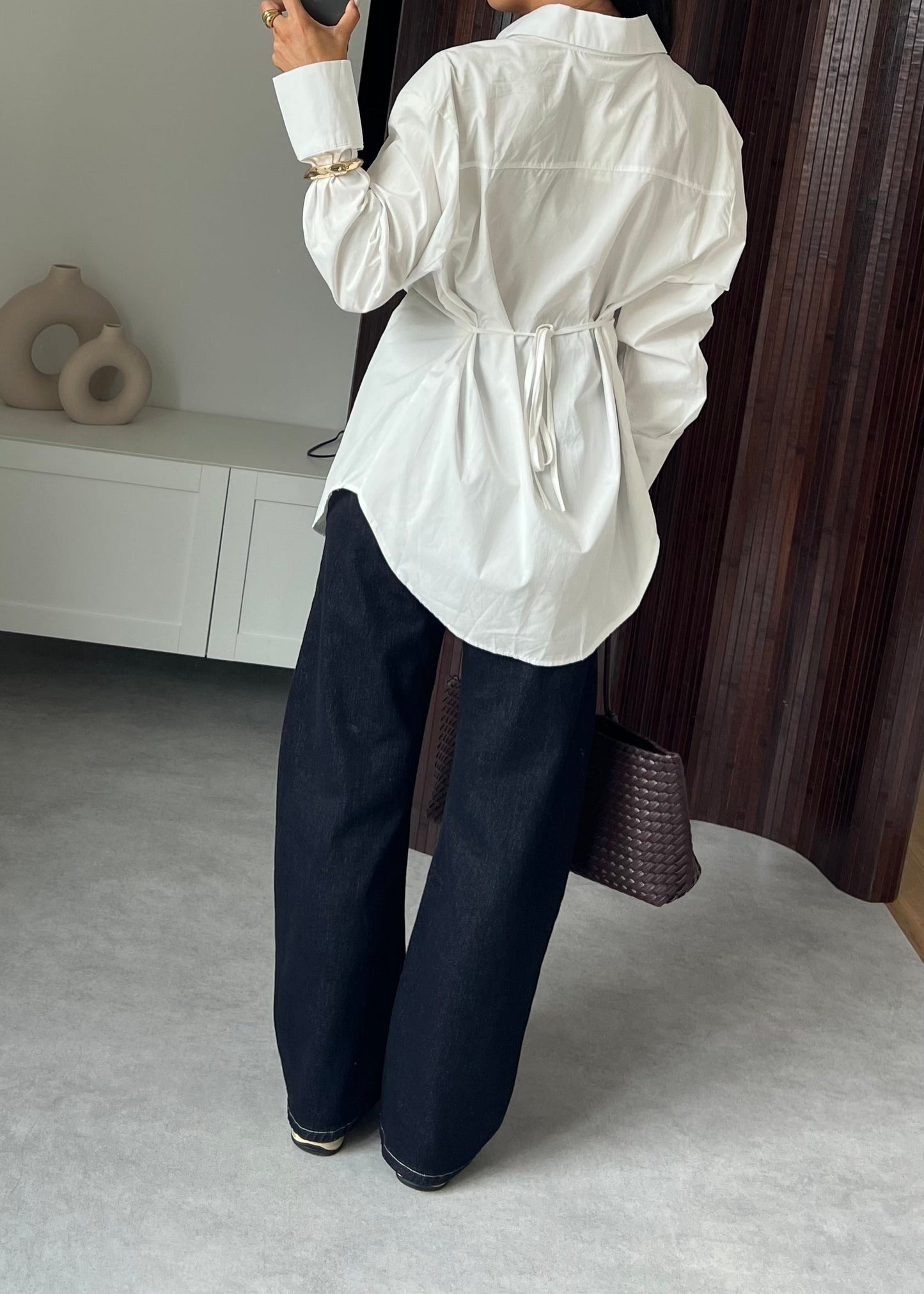 CHEMISE ÉPAULETTE BLANCHE