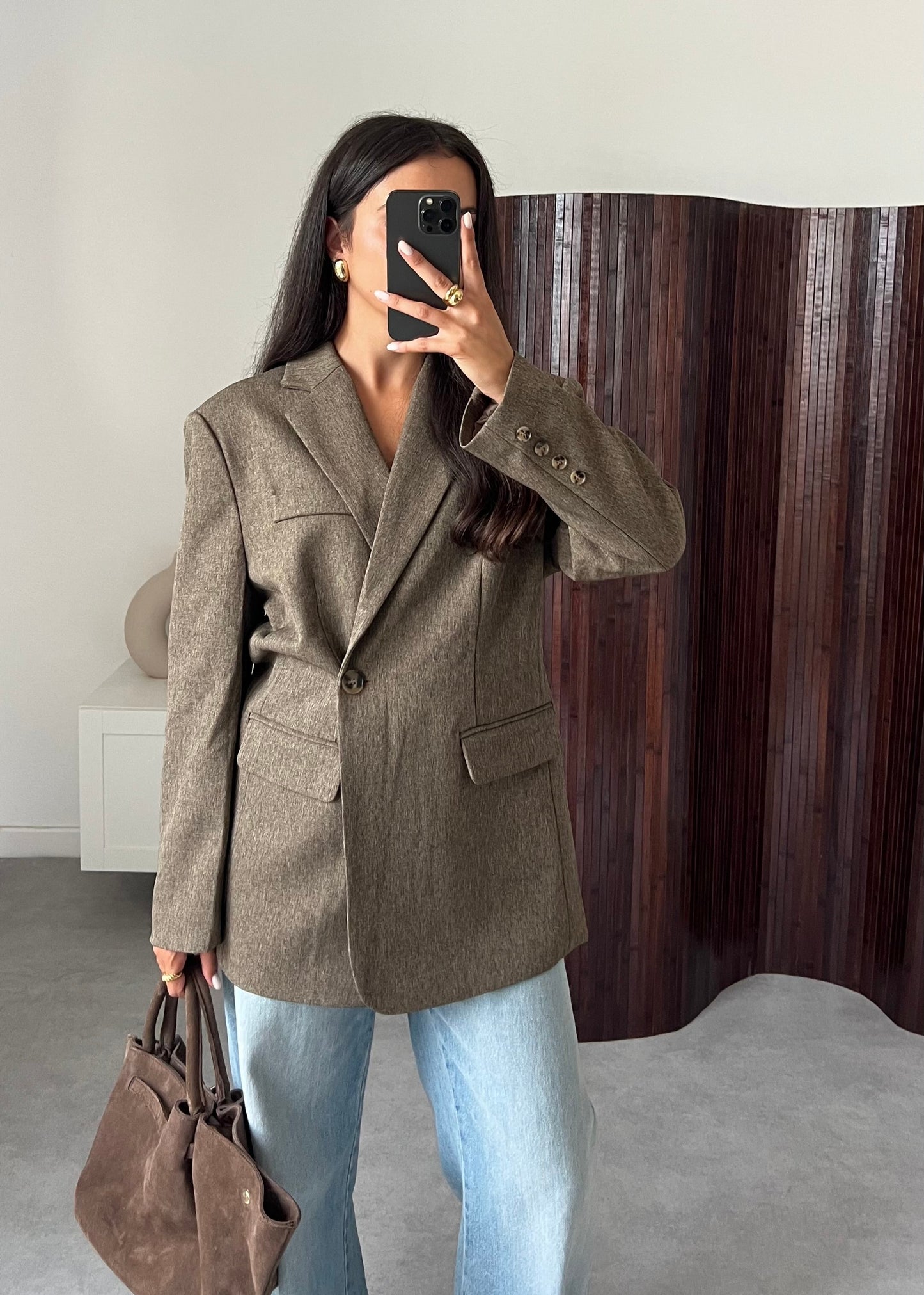 BLAZER BEIGE FONCÉ