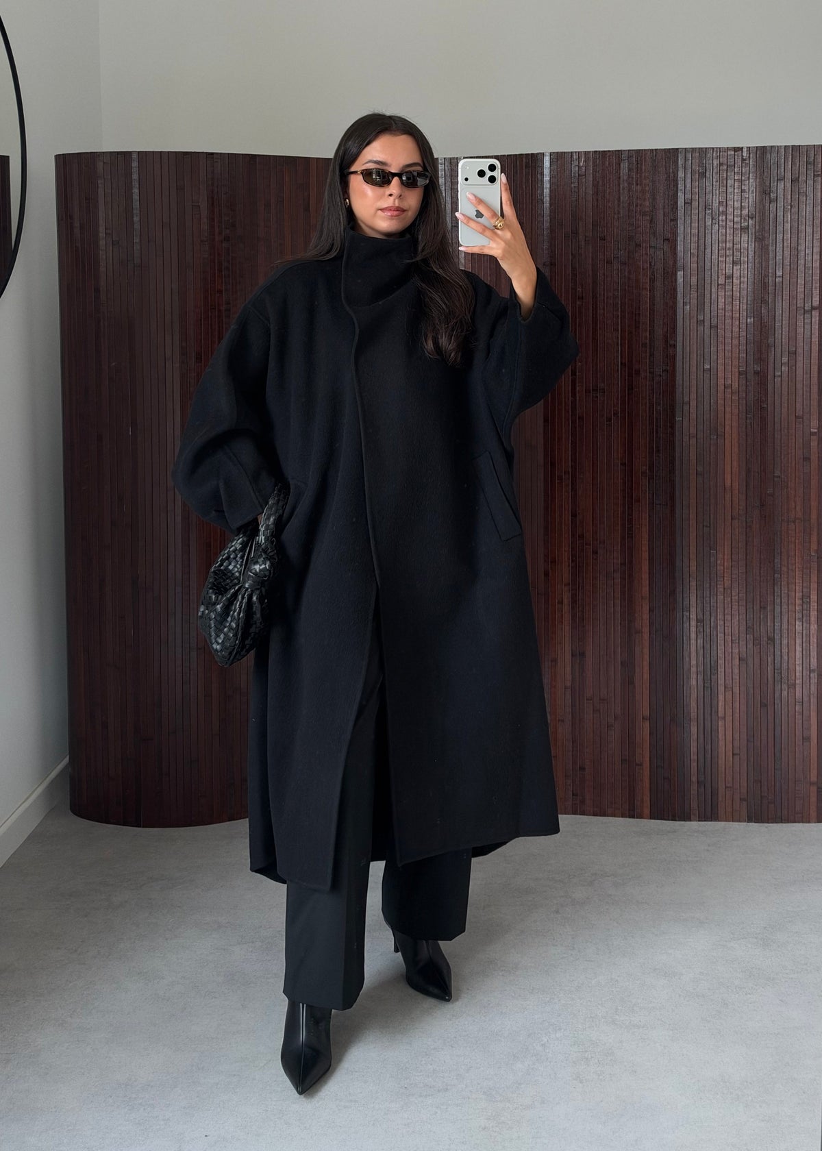MANTEAU PREMIUM LAINE NOIR