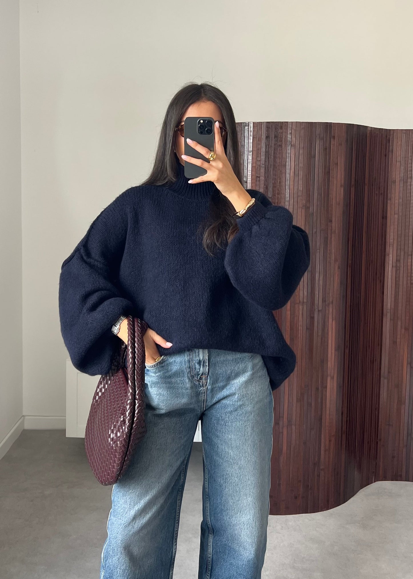 PULL COUTURE BLEU MARINE