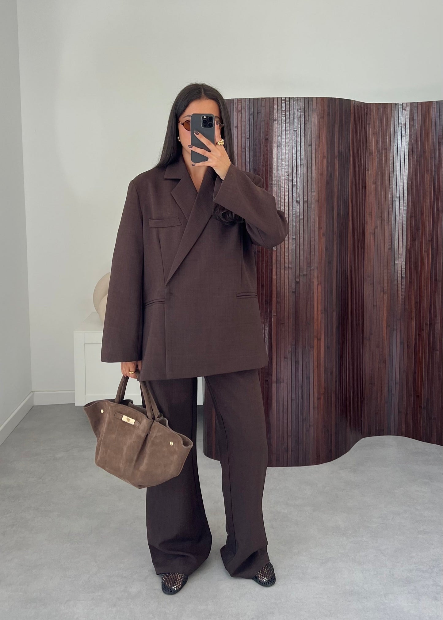 ENSEMBLE BLAZER MARRON