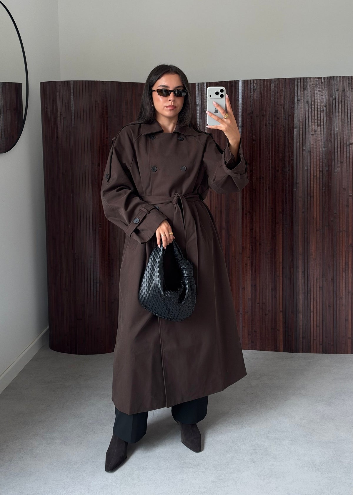 TRENCH MARRON PREMIUM
