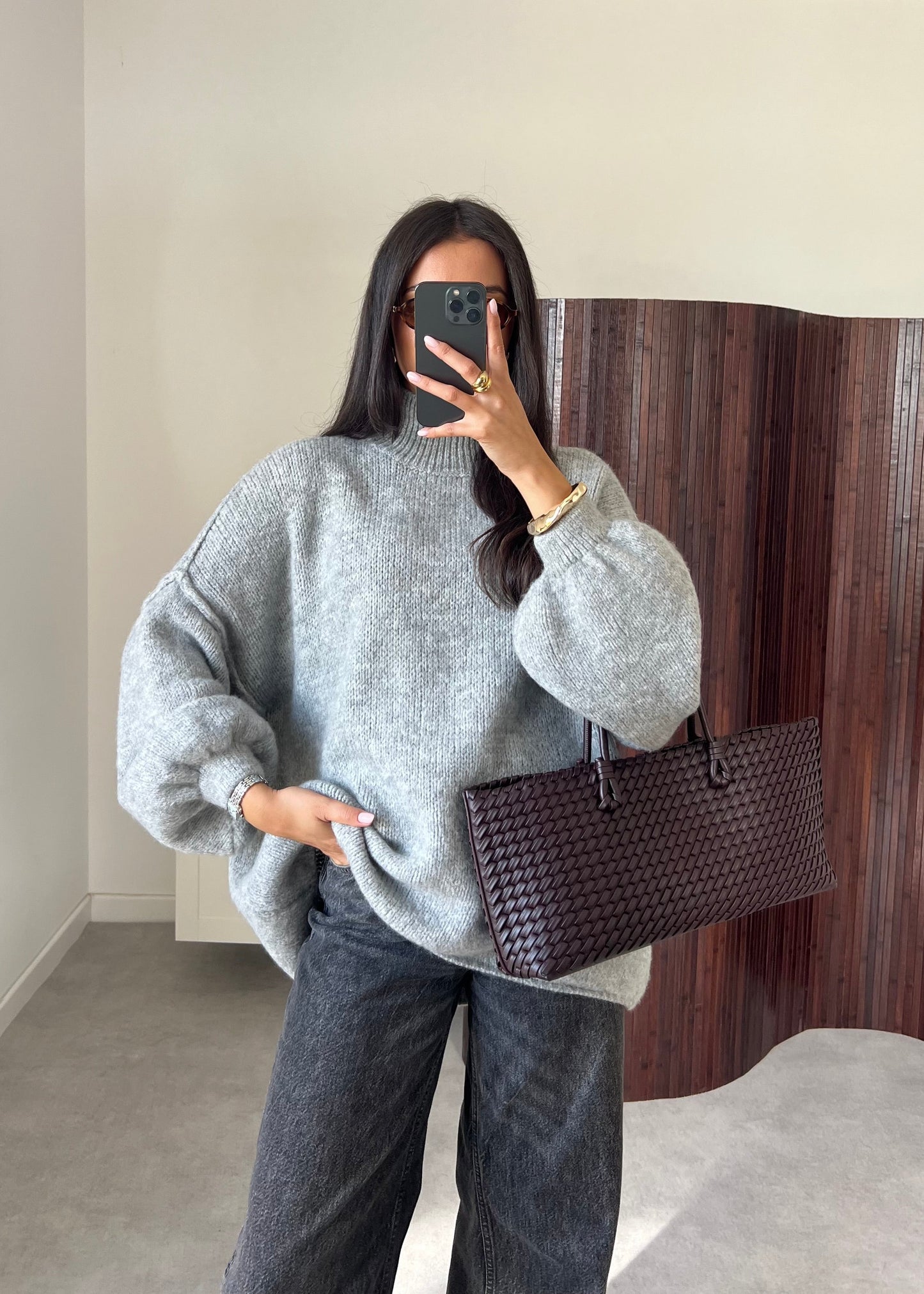 PULL COUTURE GRIS CLAIR