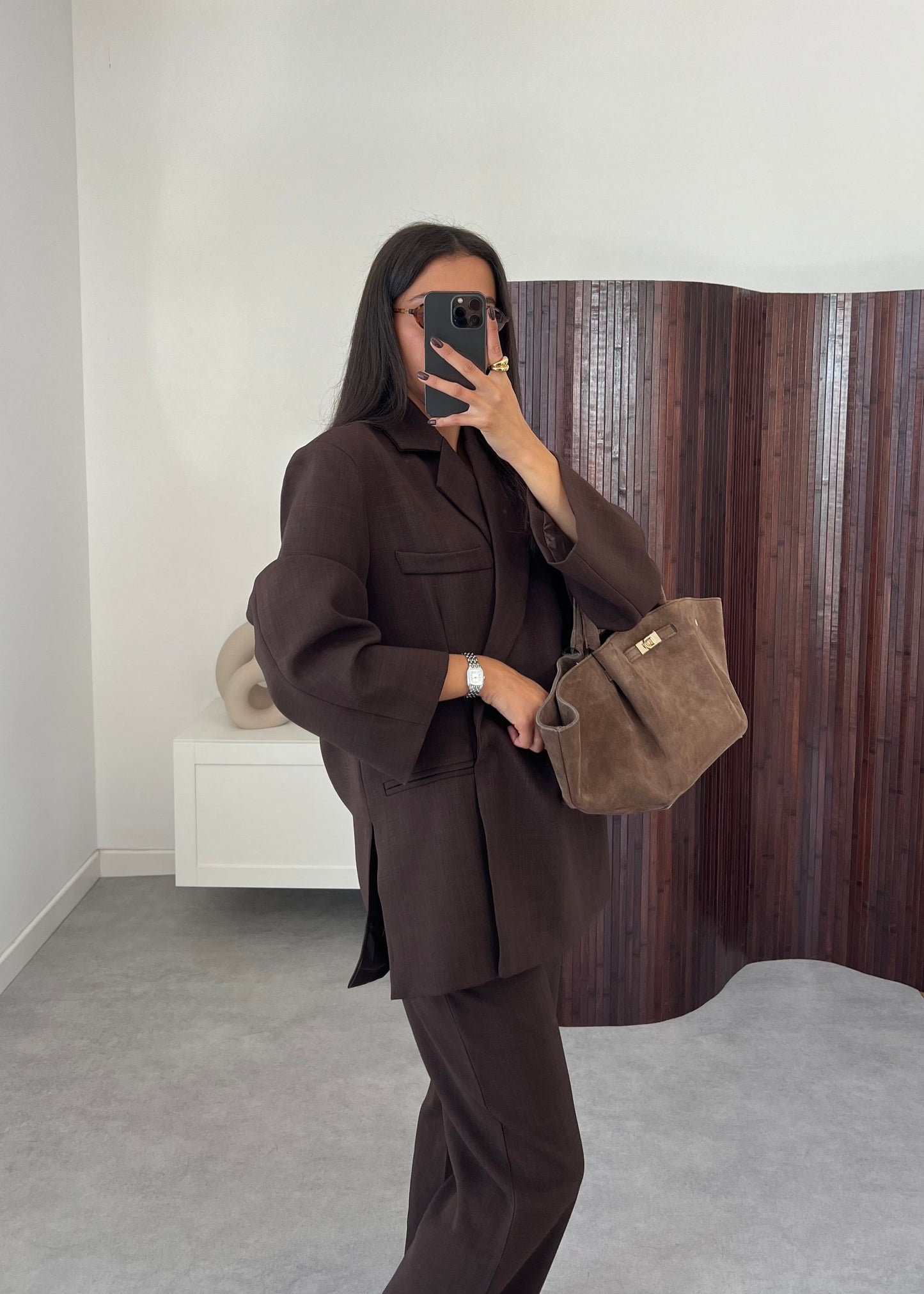 ENSEMBLE BLAZER MARRON