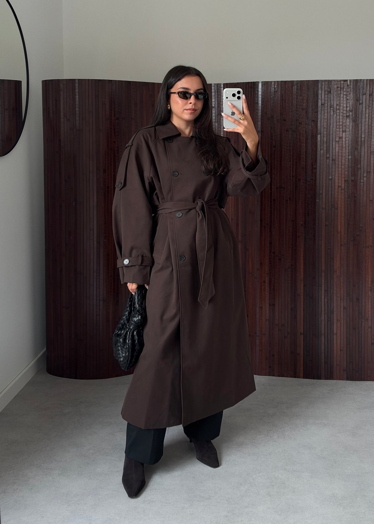 TRENCH MARRON PREMIUM