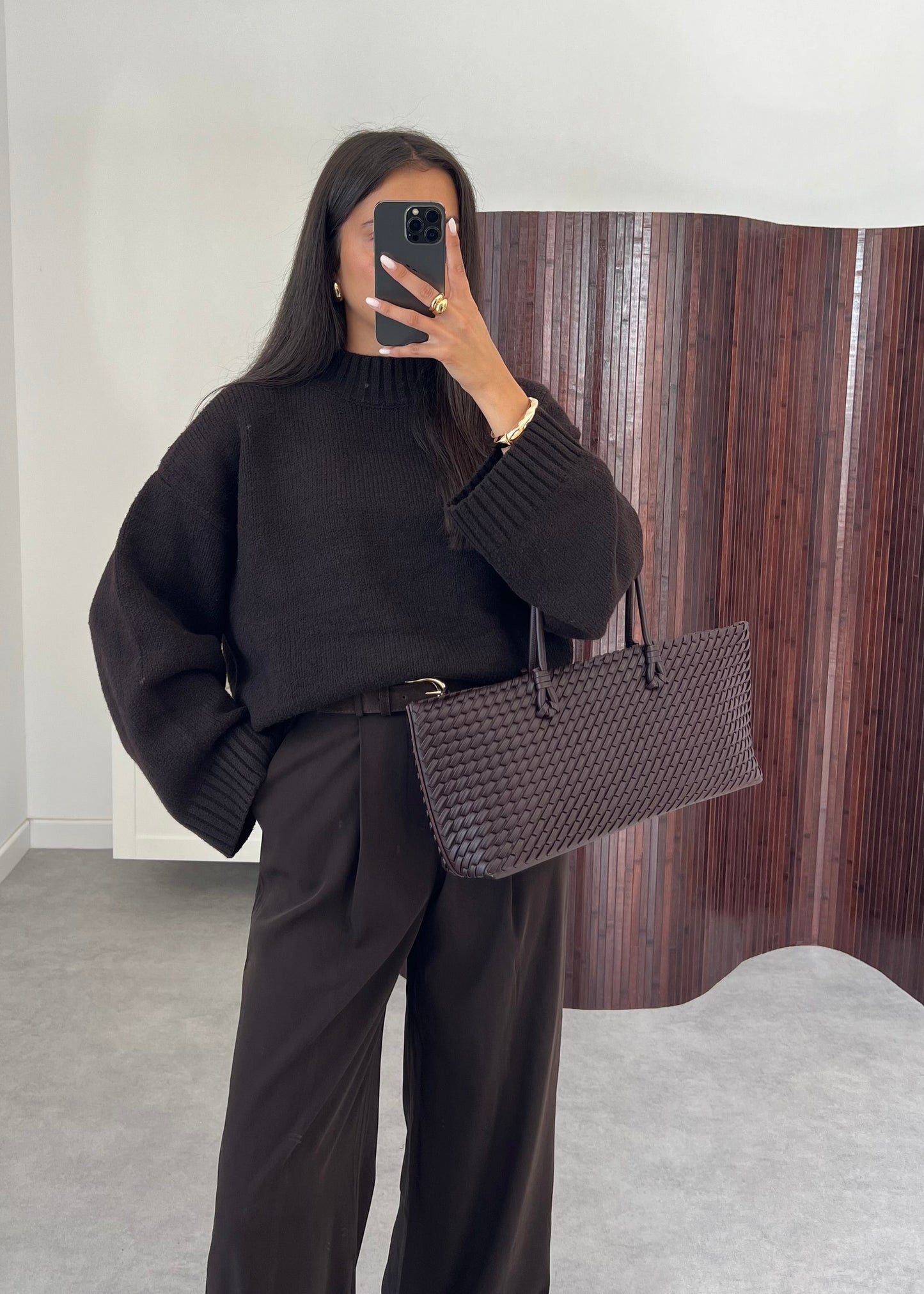 PULL COL MONTANT CHOCO