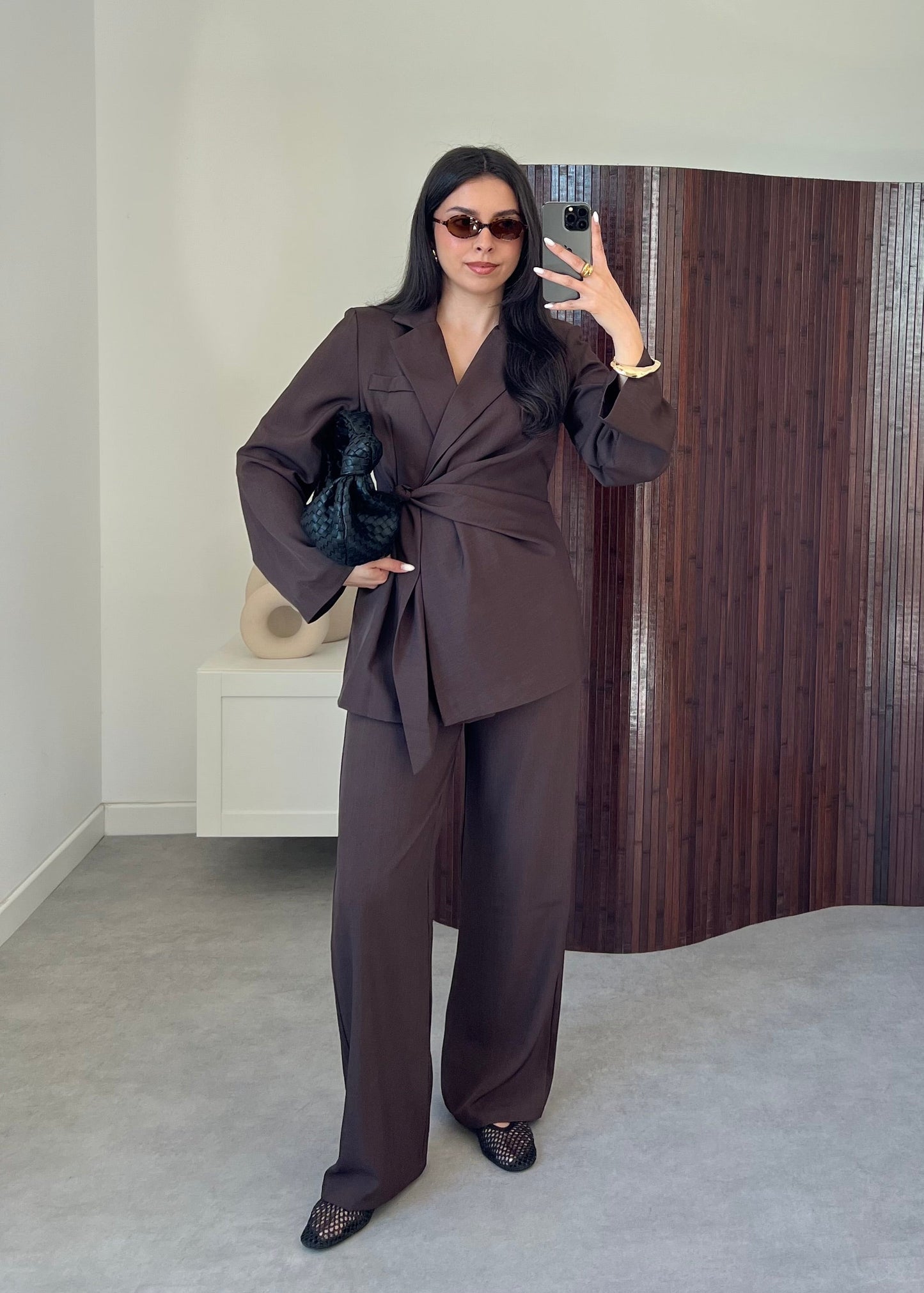 ENSEMBLE BLAZER MARRON