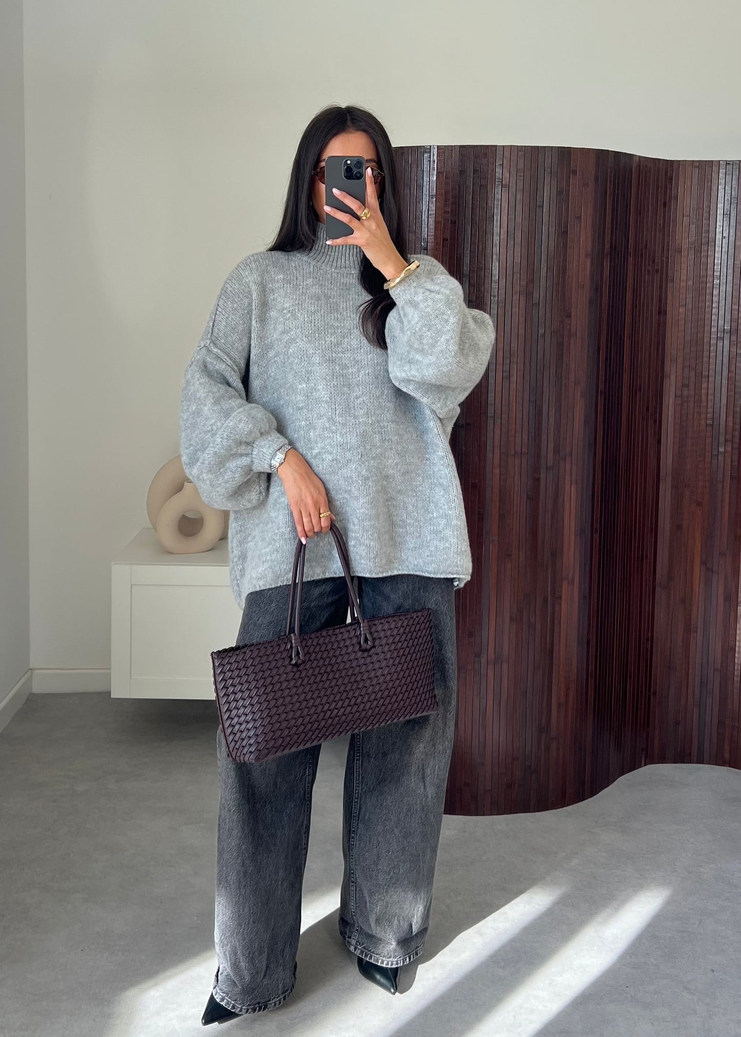 PULL COUTURE GRIS CLAIR