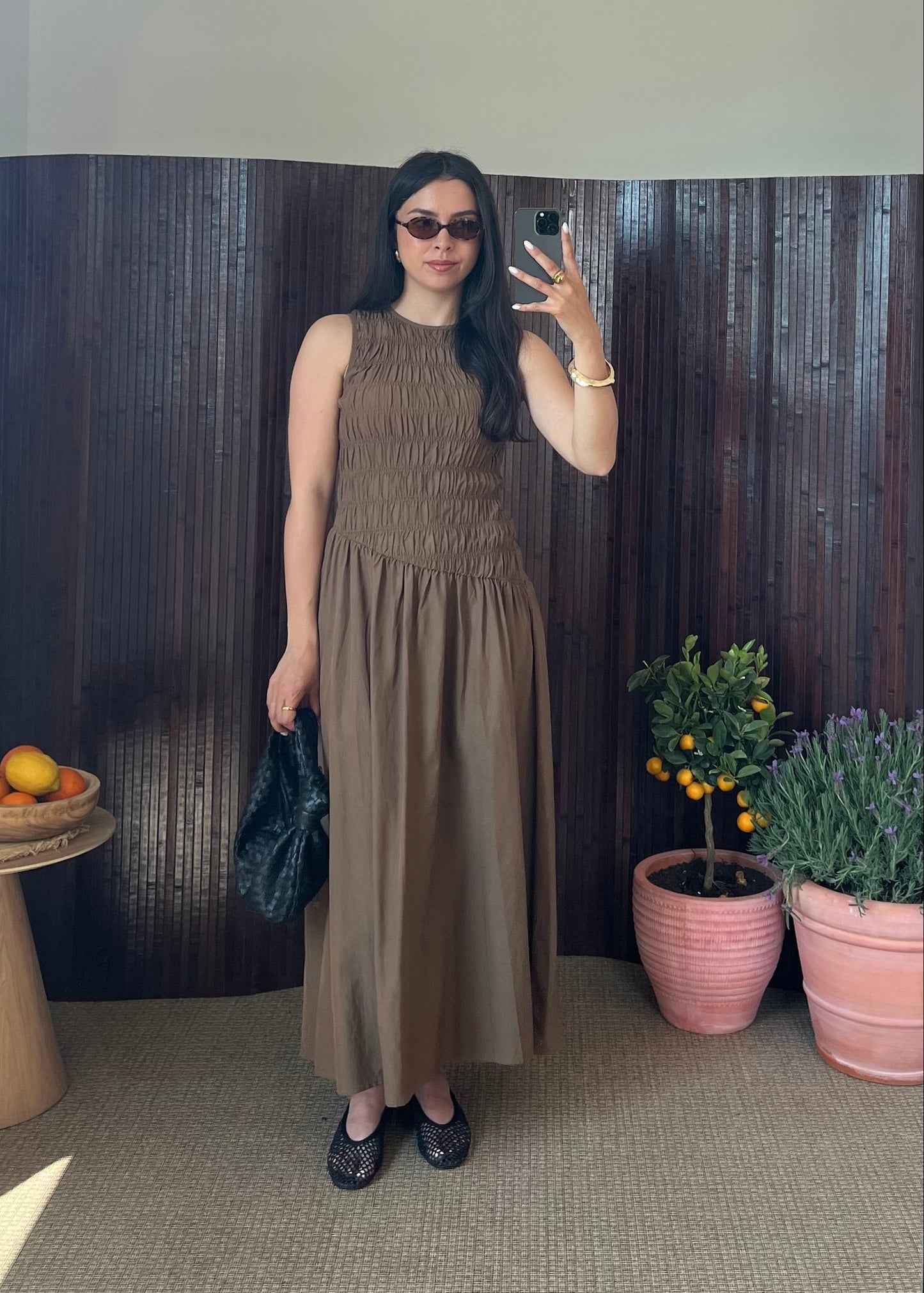 ROBE SMOKÉE KAKI