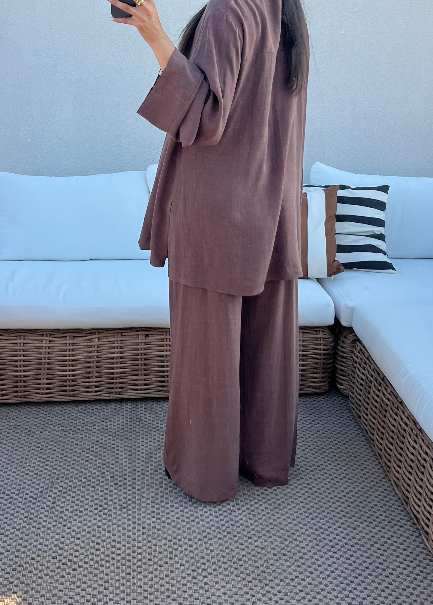 ENSEMBLE LIN MINA MARRON
