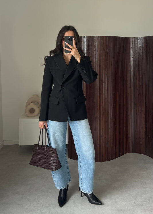 BLAZER CROISÉ NOIR