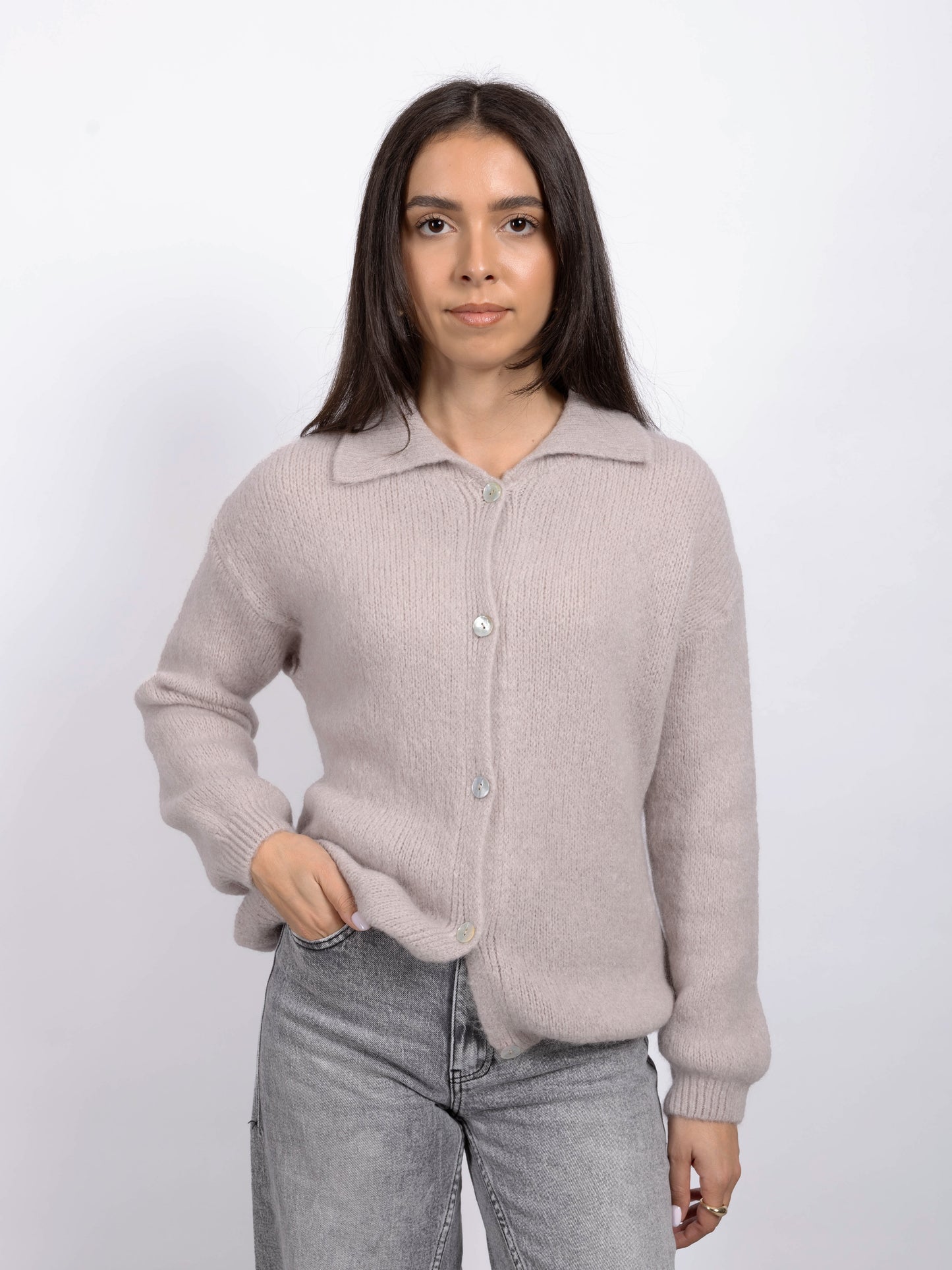 LIGHT TAUPE POLO VEST
