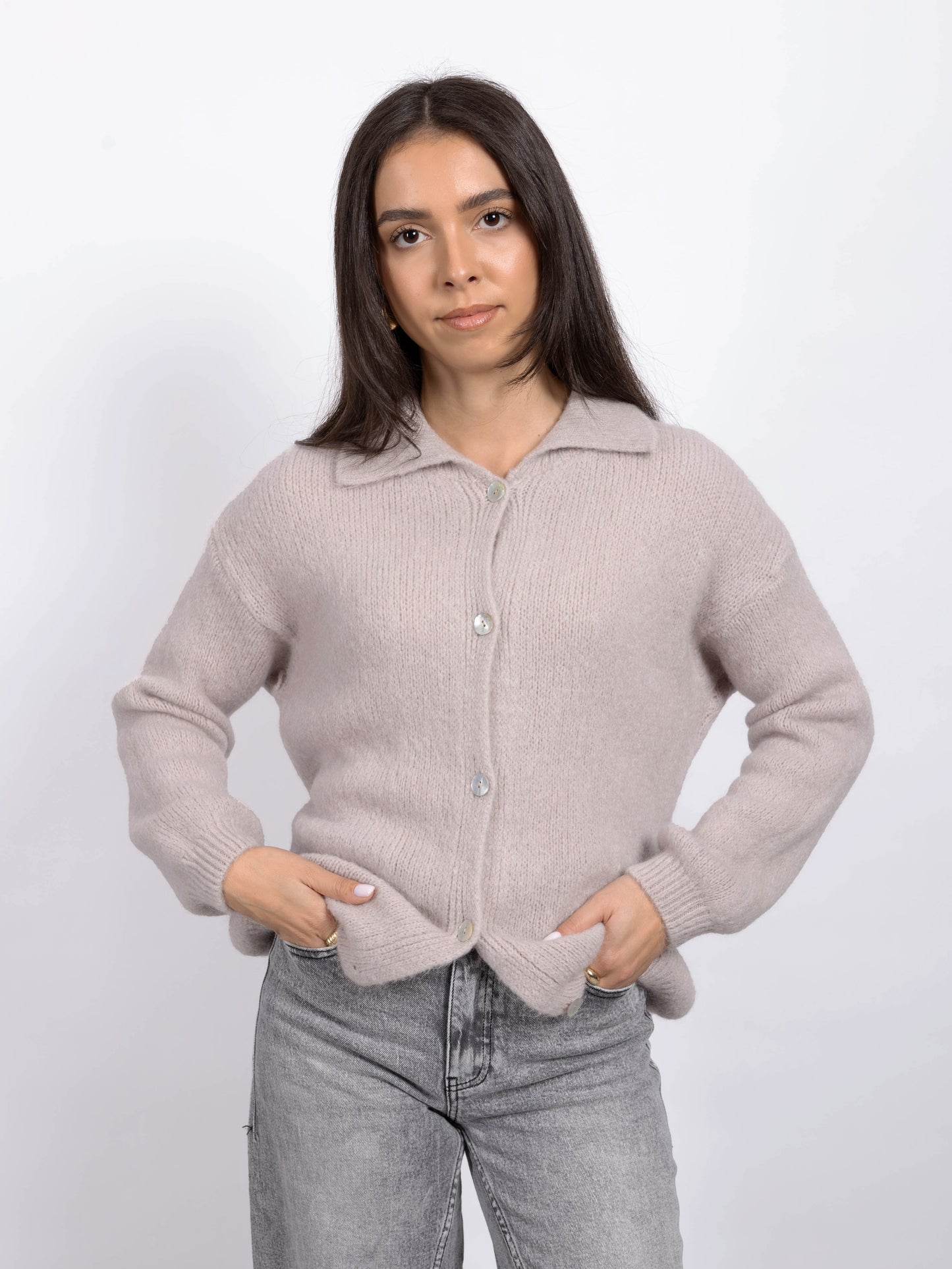 LIGHT TAUPE POLO VEST